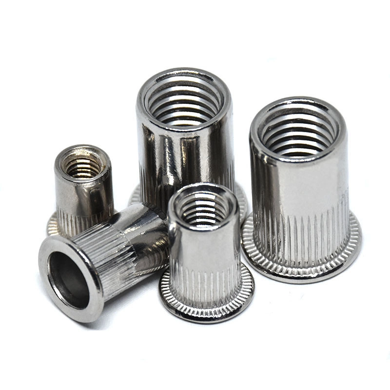 Wholesale Price Carbon Steel Flat Head Blue Zinc Plated M6 Blind Rivet Nutshot Sale Products