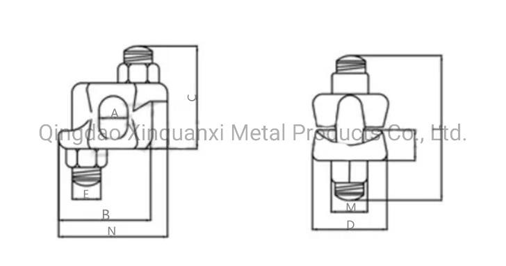 Forged Us Type Fist Grip Clip Hot DIP Galvanized Wire Rope Clip Type B Malleable Zinc Plated